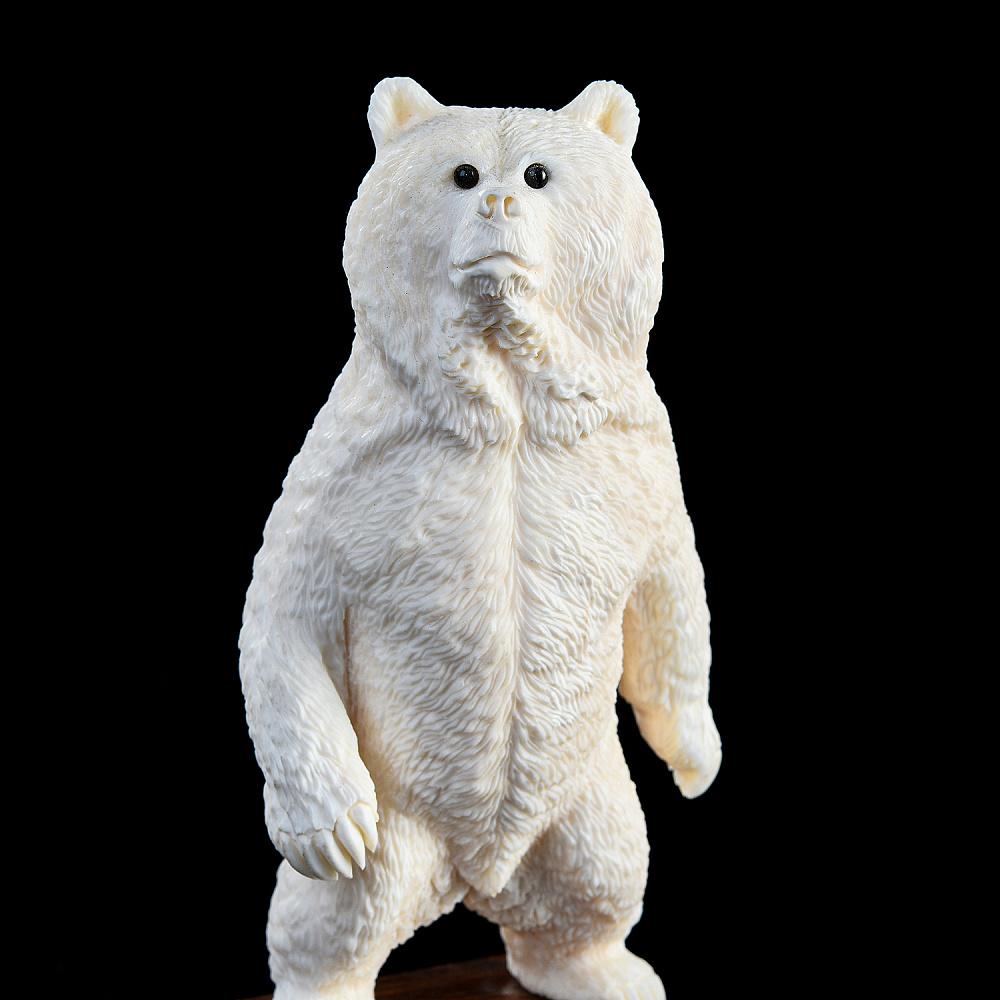 Скульптура из кости «Медведь» - интернет магазин Русь Велика я фото 3