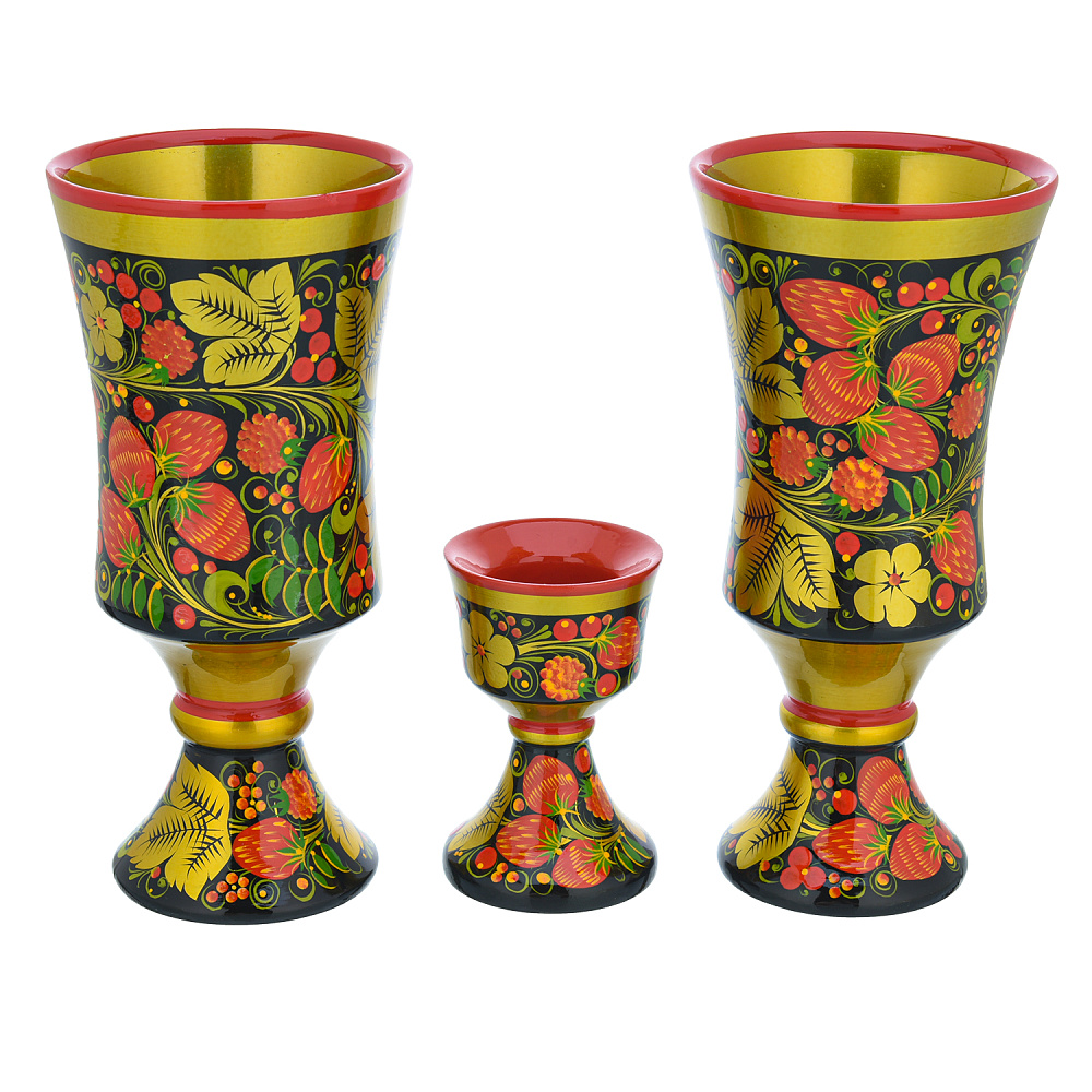 Питейный набор «Интим». Хохлома - интернет магазин Русь Велика я фото 1