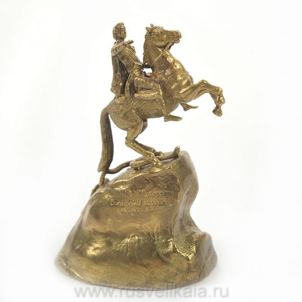 24924 Бронза КОЛОКОЛЬЧИК «Медный всадник (Петр I)» 4,2*6см - интернет магазин Русь Велика я фото 1