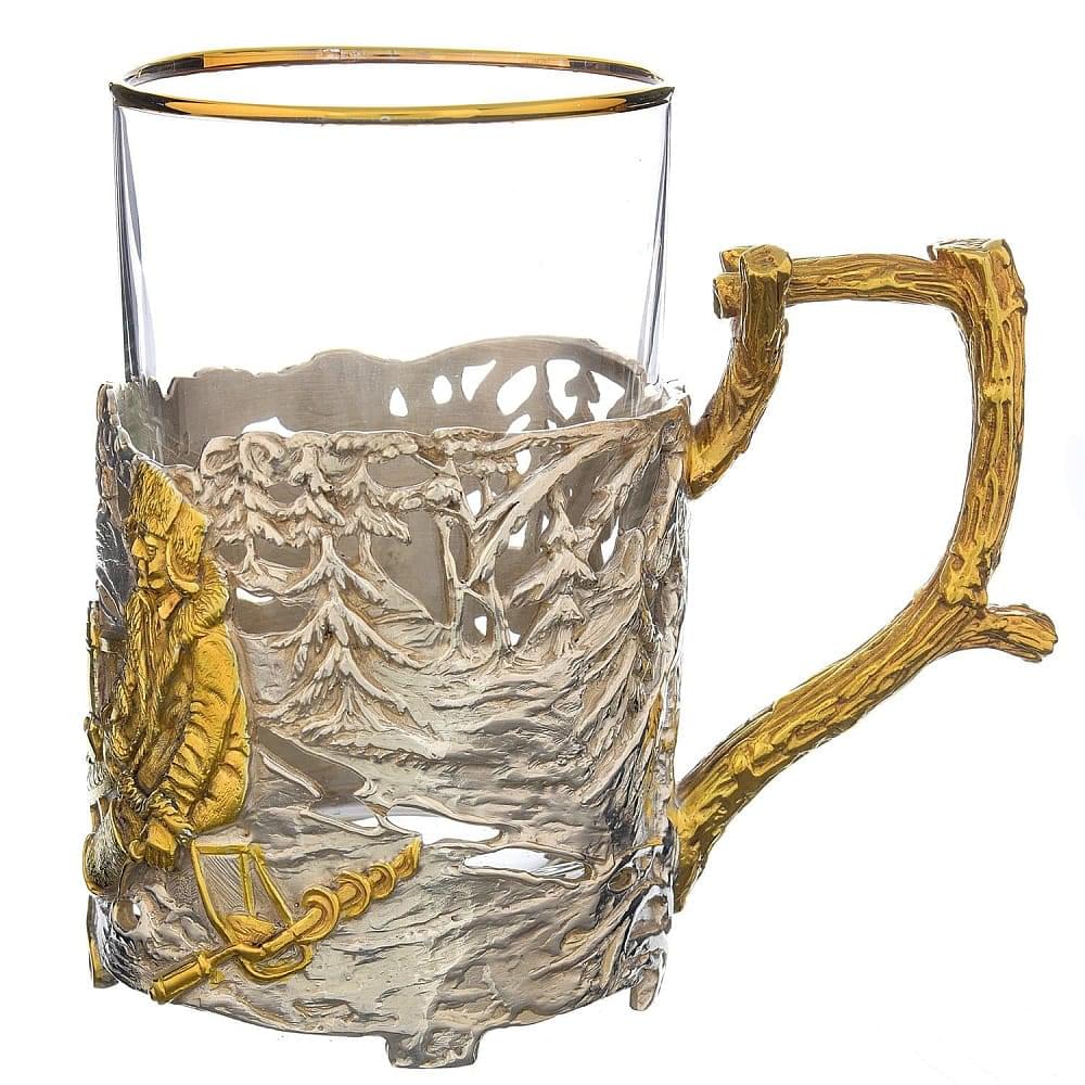 Подстаканник «Рыбалка зимой» с покрытием - интернет магазин Русь Велика я фото 1