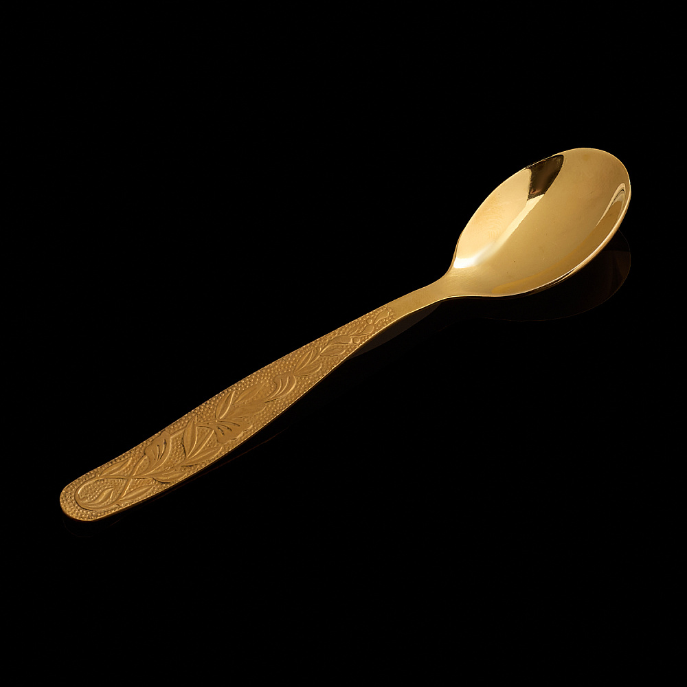 Чайная пара с позолотой и фианитами. Златоуст - интернет магазин Русь Велика я фото 6