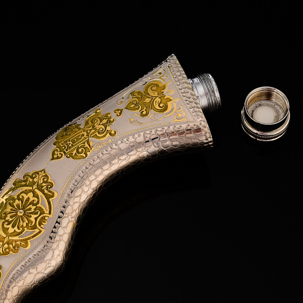 Фляга в виде ножа «Восточная». Златоуст - интернет магазин Русь Велика я фото 1