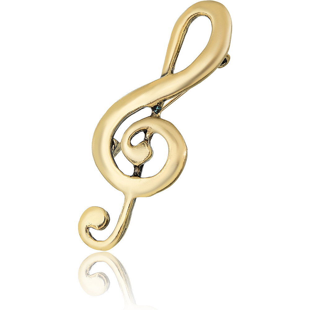 Брошь «Скрипичный ключ» - интернет магазин Русь Велика я 