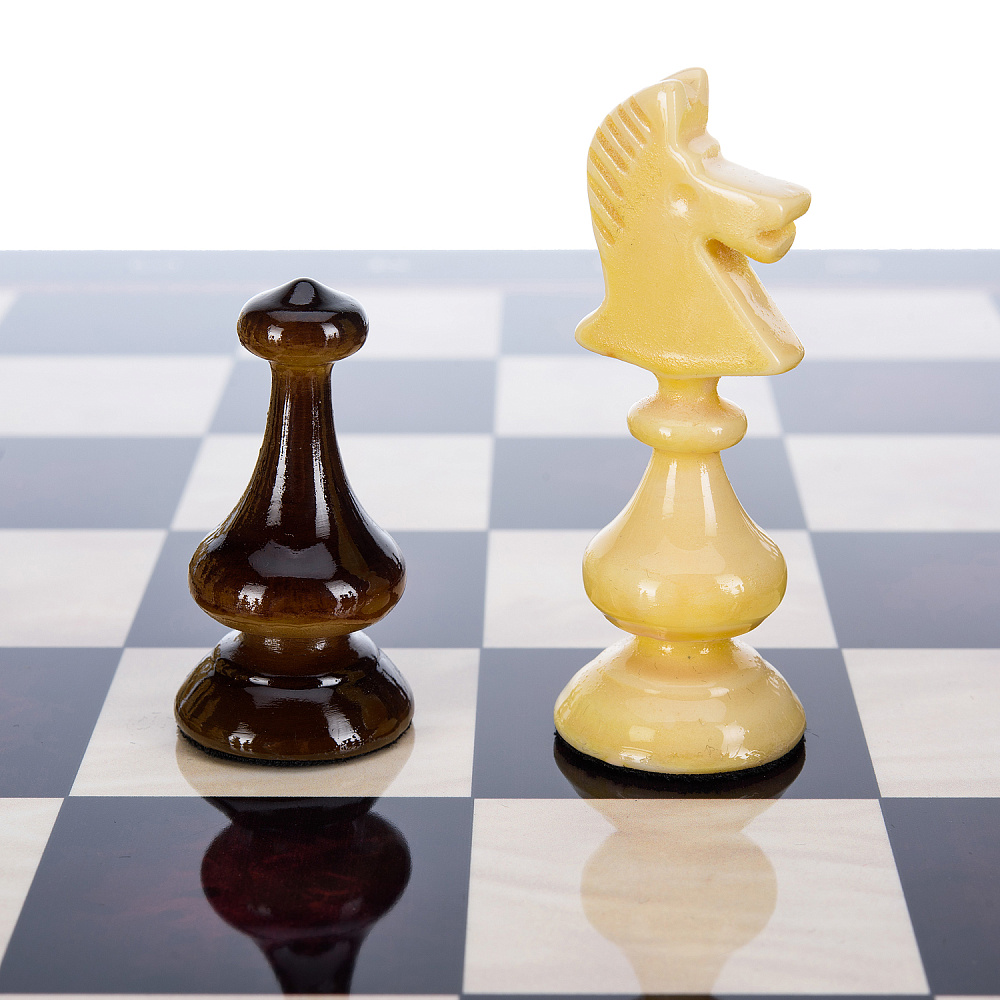 Шахматный ларец с янтарными фигурами «Царский» 48х48 см - интернет магазин Русь Велика я фото 3