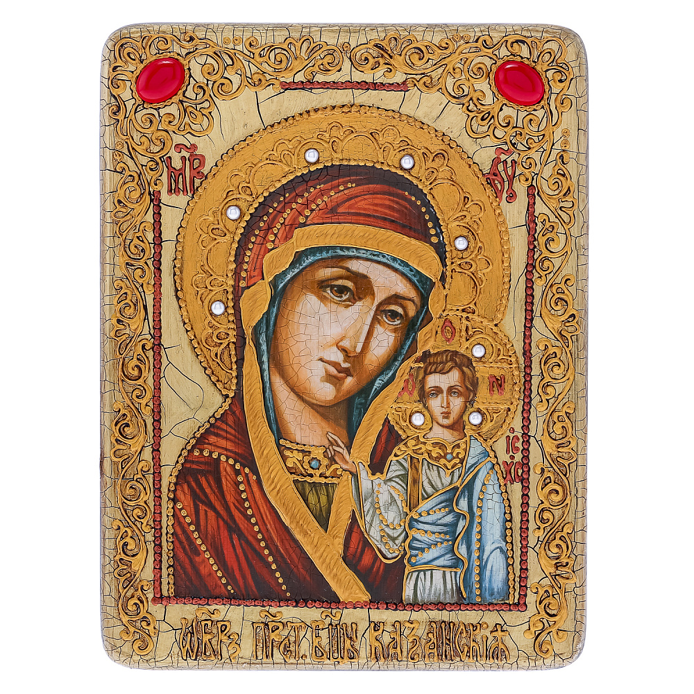 Венчальная пара икон «Божья Матерь Казанская и Вседержитель» - интернет магазин Русь Велика я фото 9