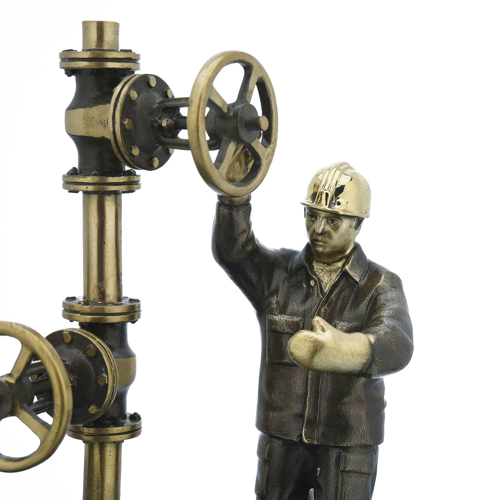 Бронзовая статуэтка «Нефтяники» - интернет магазин Русь Велика я фото 3