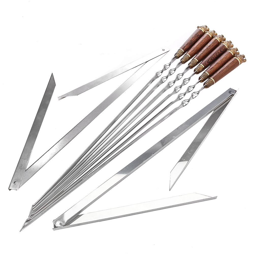 Шашлычный набор в кожаном чехле «Тигр» - интернет магазин Русь Велика я фото 2