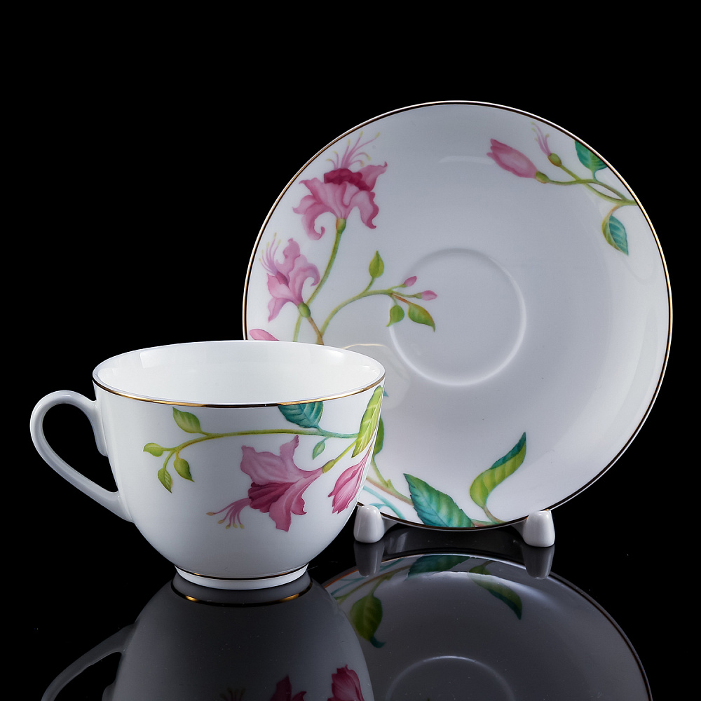 Чайная пара 250 мл «Сад мечты». Форма «Весенняя-2». ИФЗ - интернет магазин Русь Велика я фото 2