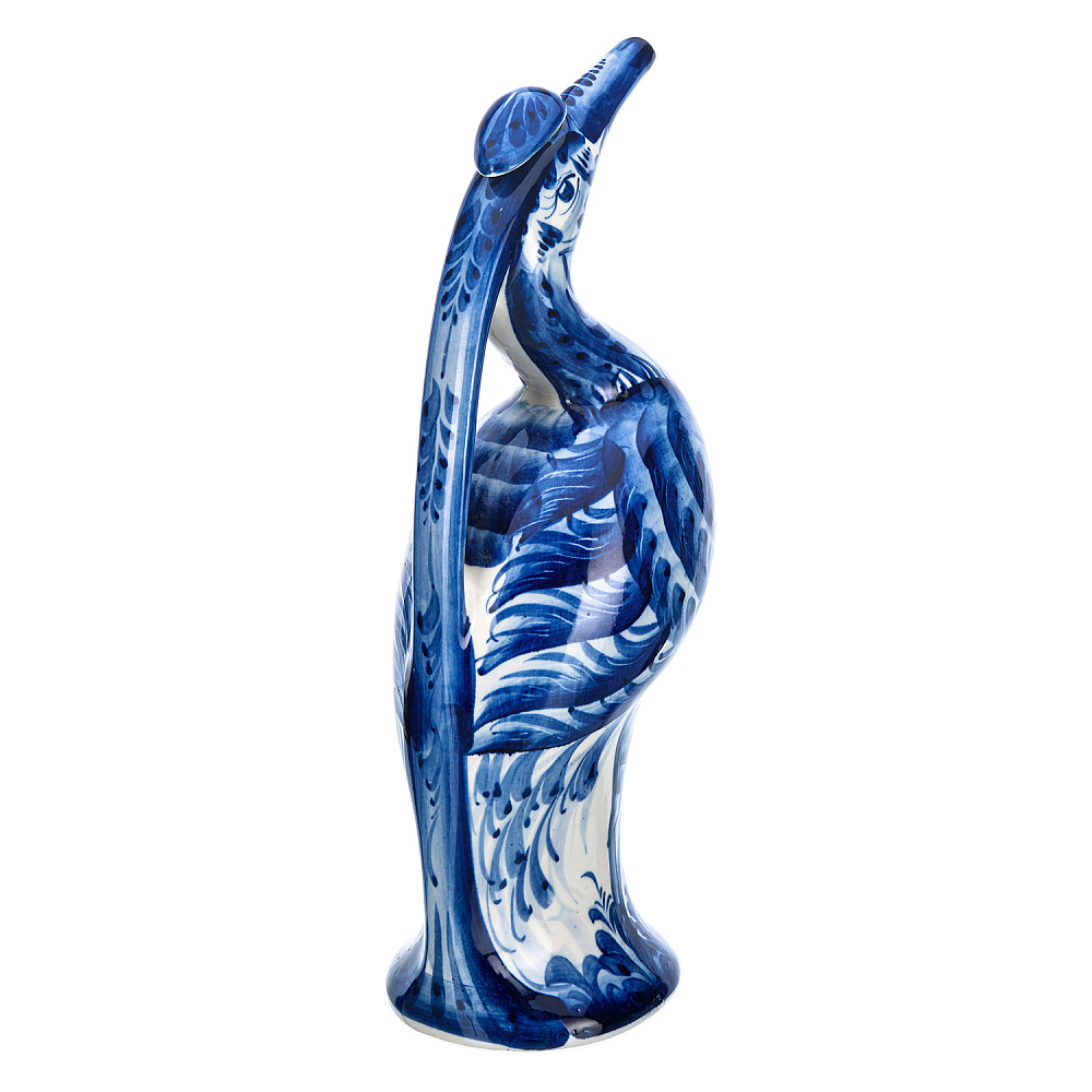 Кувшин «Цапля». Гжель - интернет магазин Русь Велика я фото 3