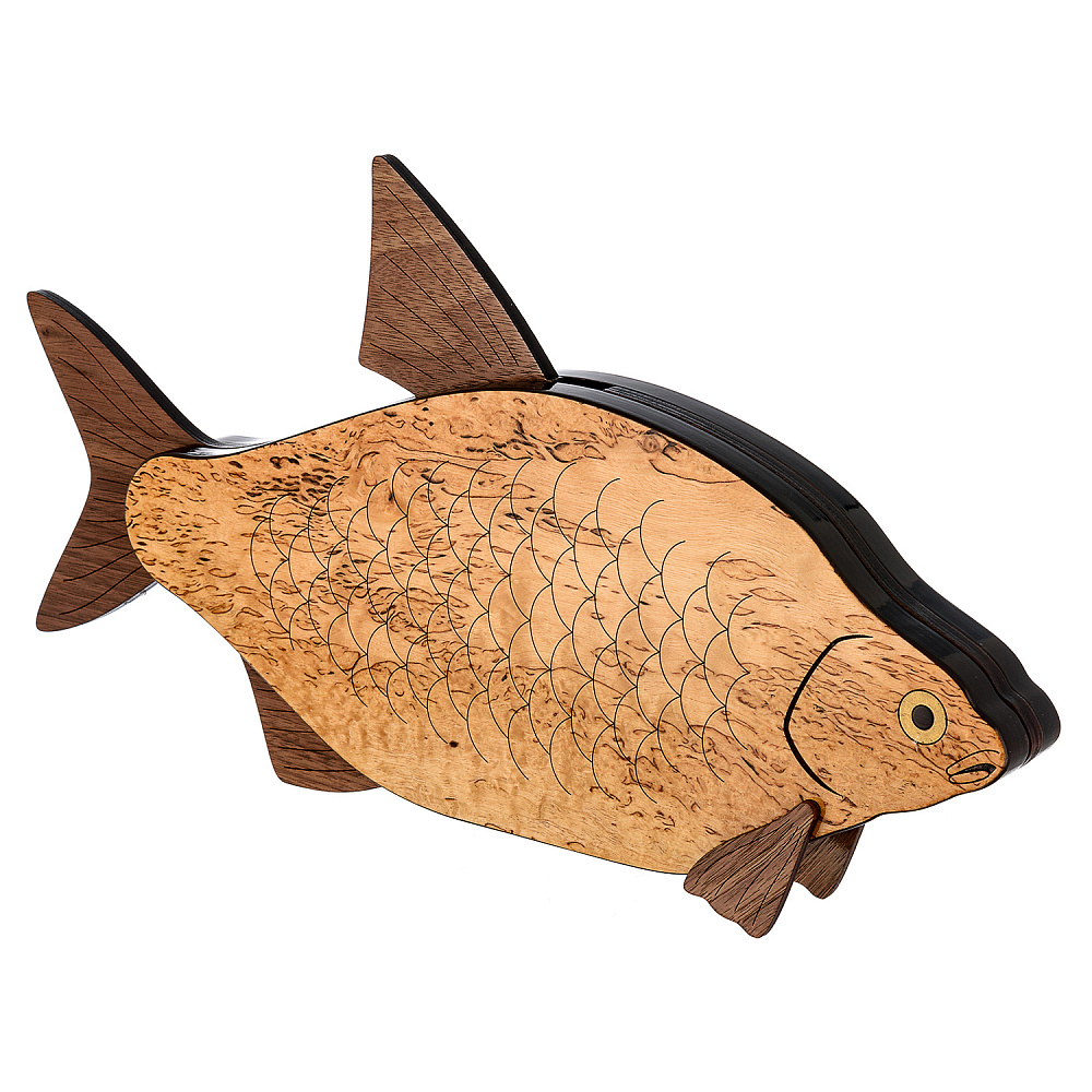 Домино из карельской березы «Лещ» - интернет магазин Русь Велика я 