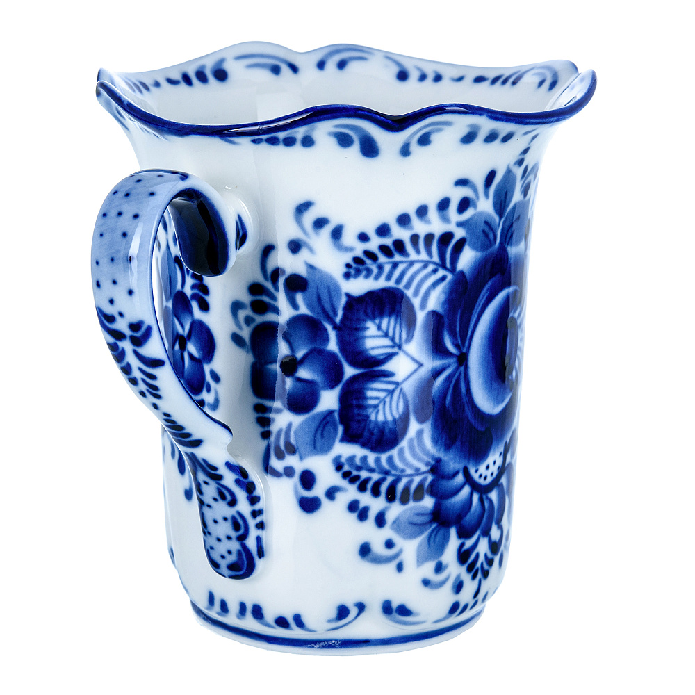 Чайный бокал «Колокольчик». Гжель - интернет магазин Русь Велика я фото 2