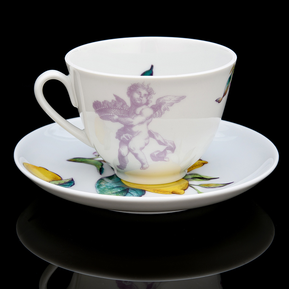 Чайная пара 250 мл «Лимоны». Форма Весенняя. ИФЗ - интернет магазин Русь Велика я фото 1