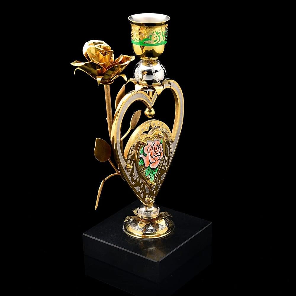 Часы-подсвечник «Роза». Златоуст - интернет магазин Русь Велика я фото 4