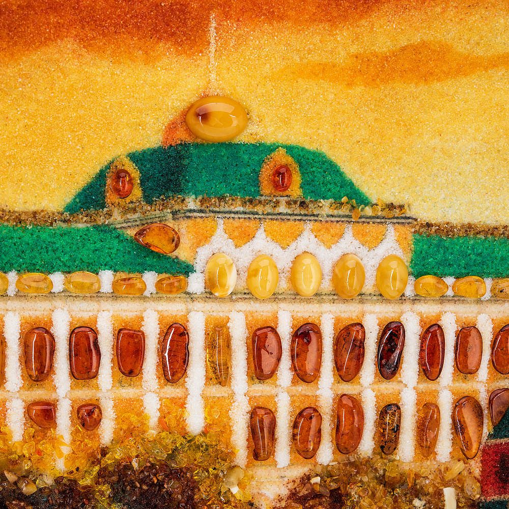 Картина янтарная «Набережная у Кремля» 60х80 см - интернет магазин Русь Велика я фото 3