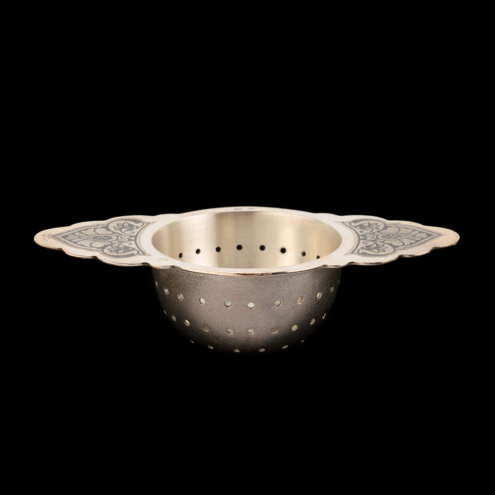 Ситечко для чая из серебра 925* - интернет магазин Русь Велика я фото 1