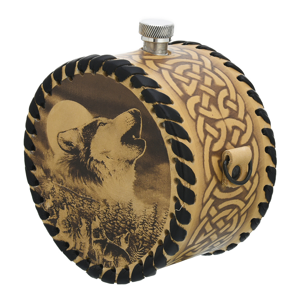 Фляга 1 л «Волк» - интернет магазин Русь Велика я фото 1