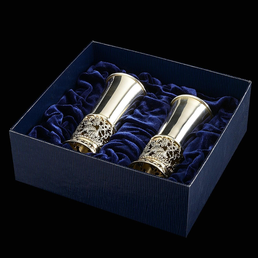 Набор из 2 стопок для водки «Зайцы». Златоуст - интернет магазин Русь Велика я фото 2