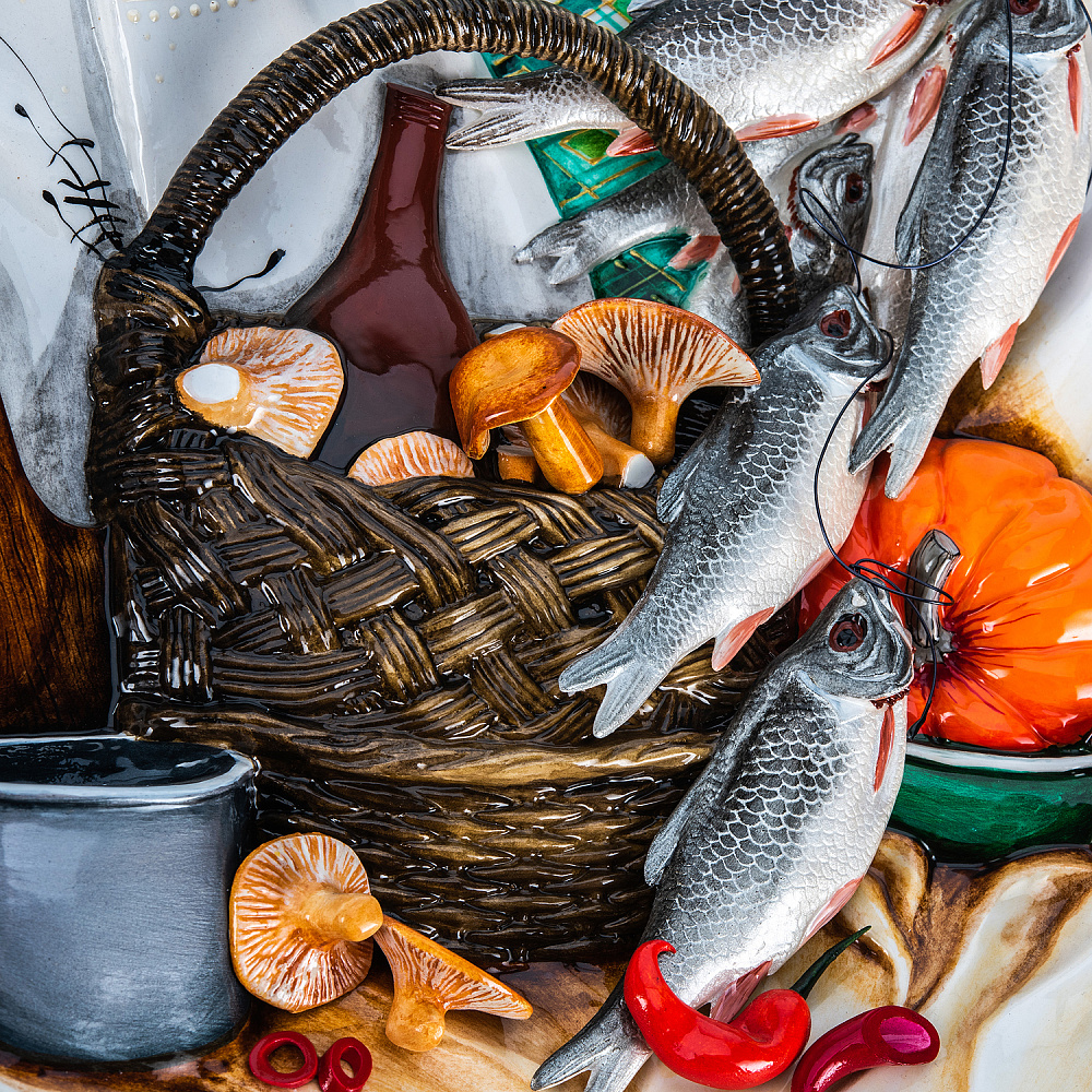 Декоративное панно-тарелка из керамики 31х31 см - интернет магазин Русь Велика я фото 3