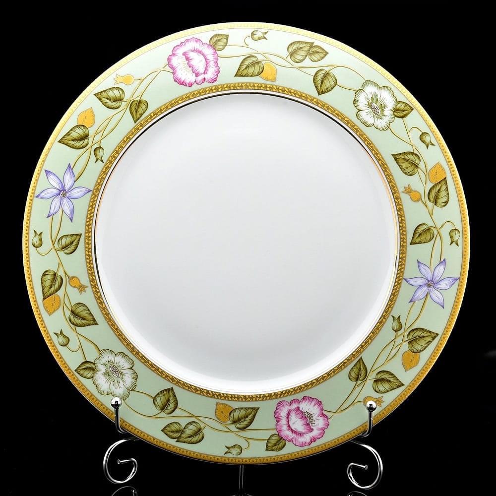 Блюдо «Нефритовый фон». Форма «Европейская-2». ИФЗ - интернет магазин Русь Велика я 