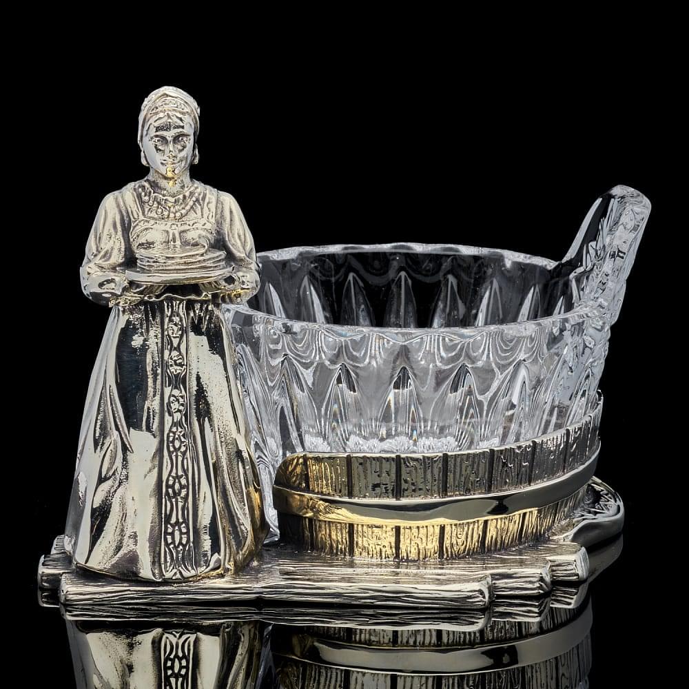 Икорница «Масленица с хрусталем» - интернет магазин Русь Велика я 