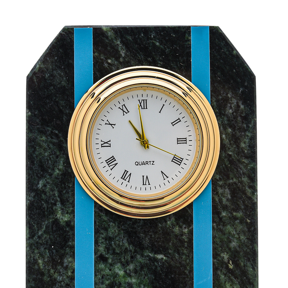 Настольные часы из камня «Погон. Полковник ВВС, ВДВ, ВКС» - интернет магазин Русь Велика я фото 2