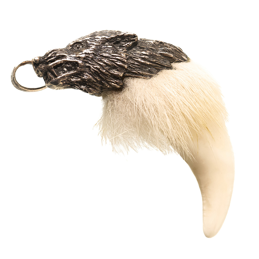 Кулон-амулет из кости «Клык волка» - интернет магазин Русь Велика я 