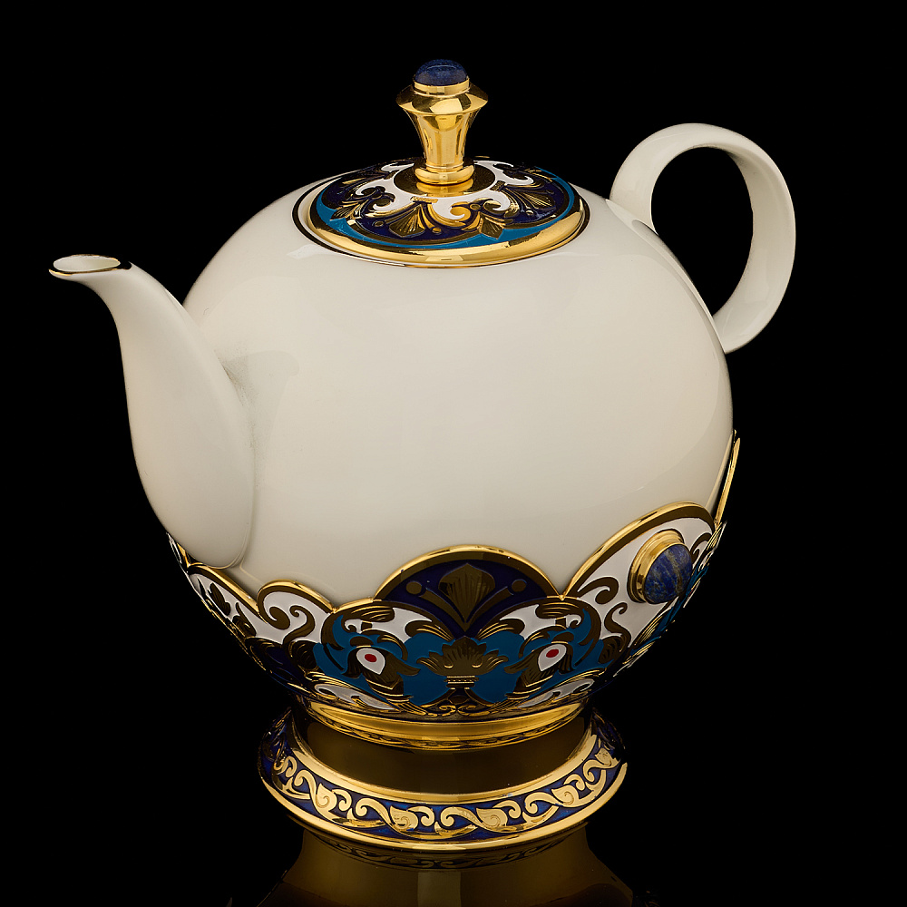 Самовар 3 л с сервизом на 4 персоны «Чаепитие». Златоуст - интернет магазин Русь Велика я фото 8