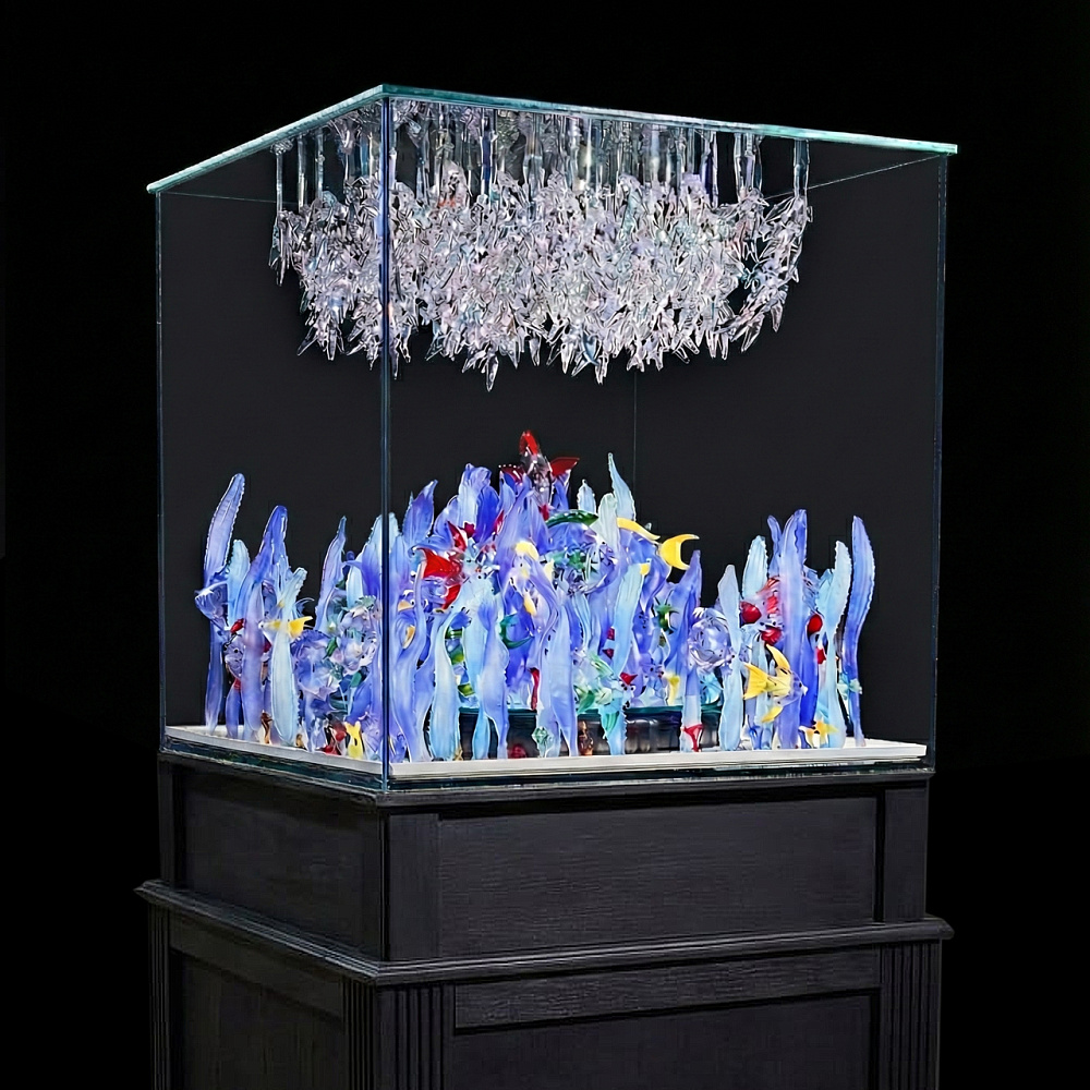 Хрустальный аквариум с коралловыми рифами - интернет магазин Русь Велика я 