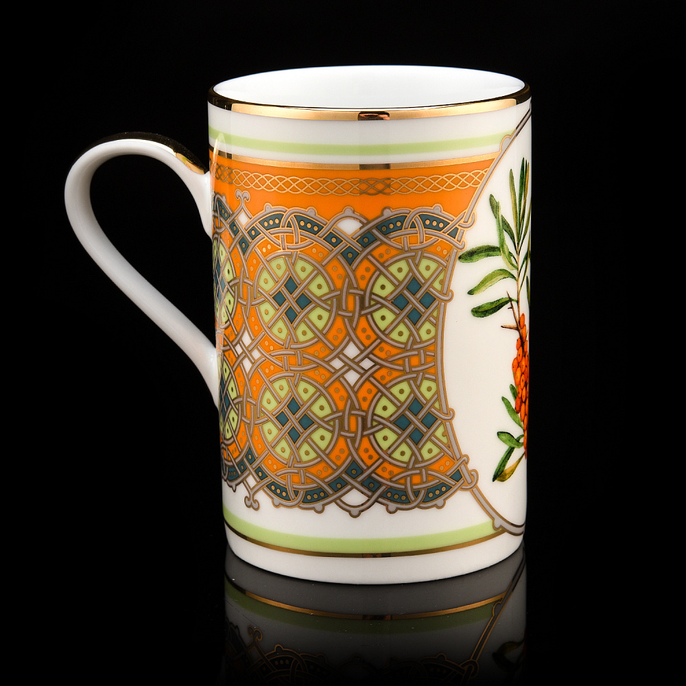 Чайный бокал 400 мл «Облепиха сибирская». Форма Соло. ИФЗ - интернет магазин Русь Велика я фото 2