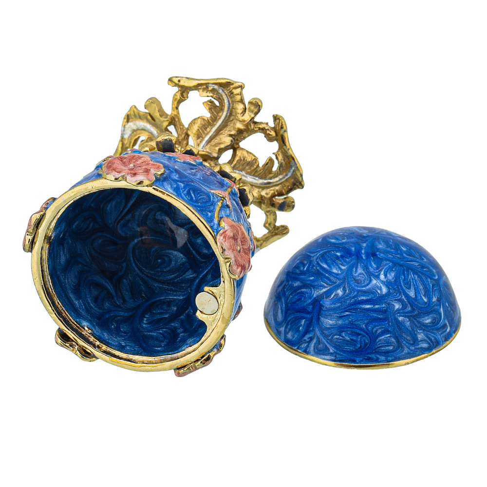 Шкатулка яйцо пасхальное «Маки». Фаберже - интернет магазин Русь Велика я фото 3