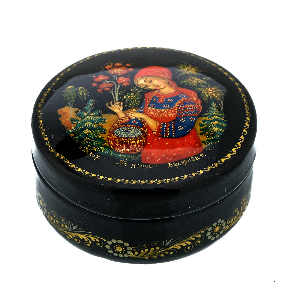 Шкатулка с художественной росписью «По ягоды» - интернет магазин Русь Велика я фото 2