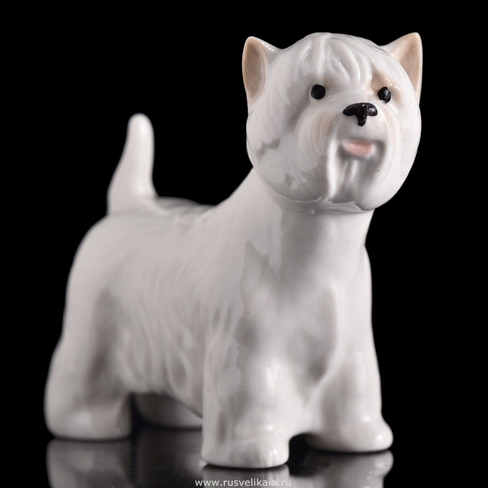 Статуэтка «Вести (Вест хайленд терьер)». ИФЗ - интернет магазин Русь Велика я 