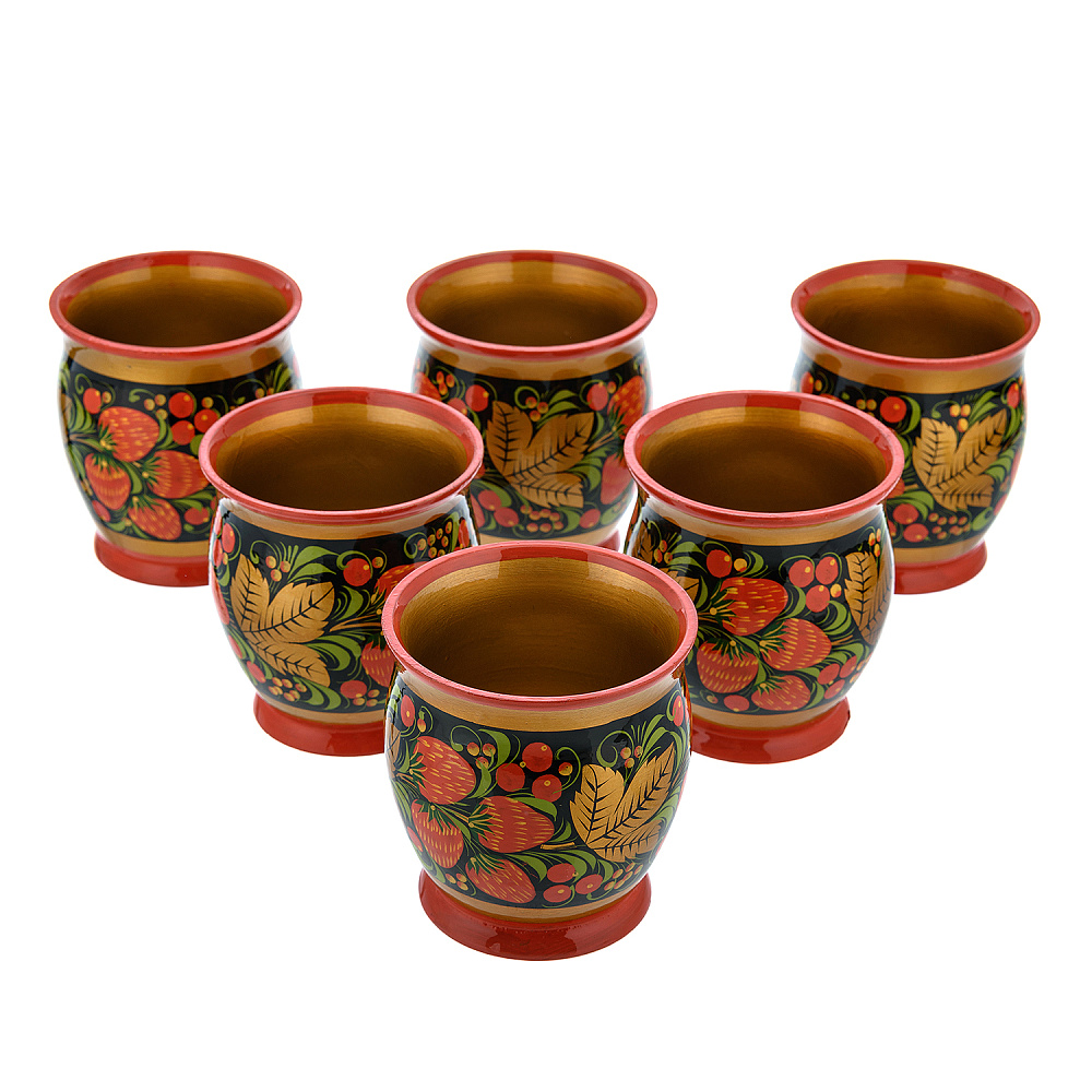 Набор для кваса «Клубника». Хохлома - интернет магазин Русь Велика я фото 4