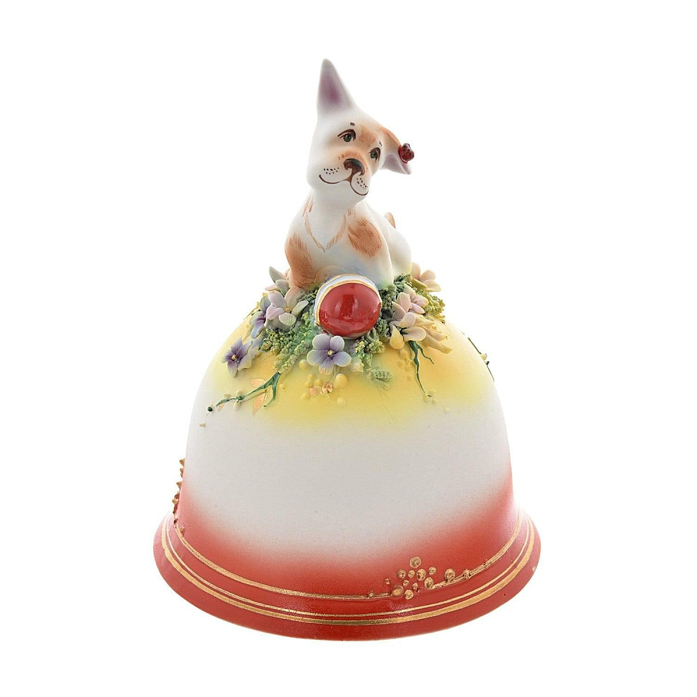 Колокольчик фарфоровый «Собака» - интернет магазин Русь Велика я фото 1