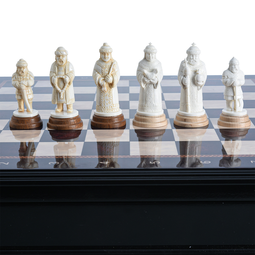 Шахматы с фигурами из кости «Куликово поле» 48х48 см - интернет магазин Русь Велика я фото 6