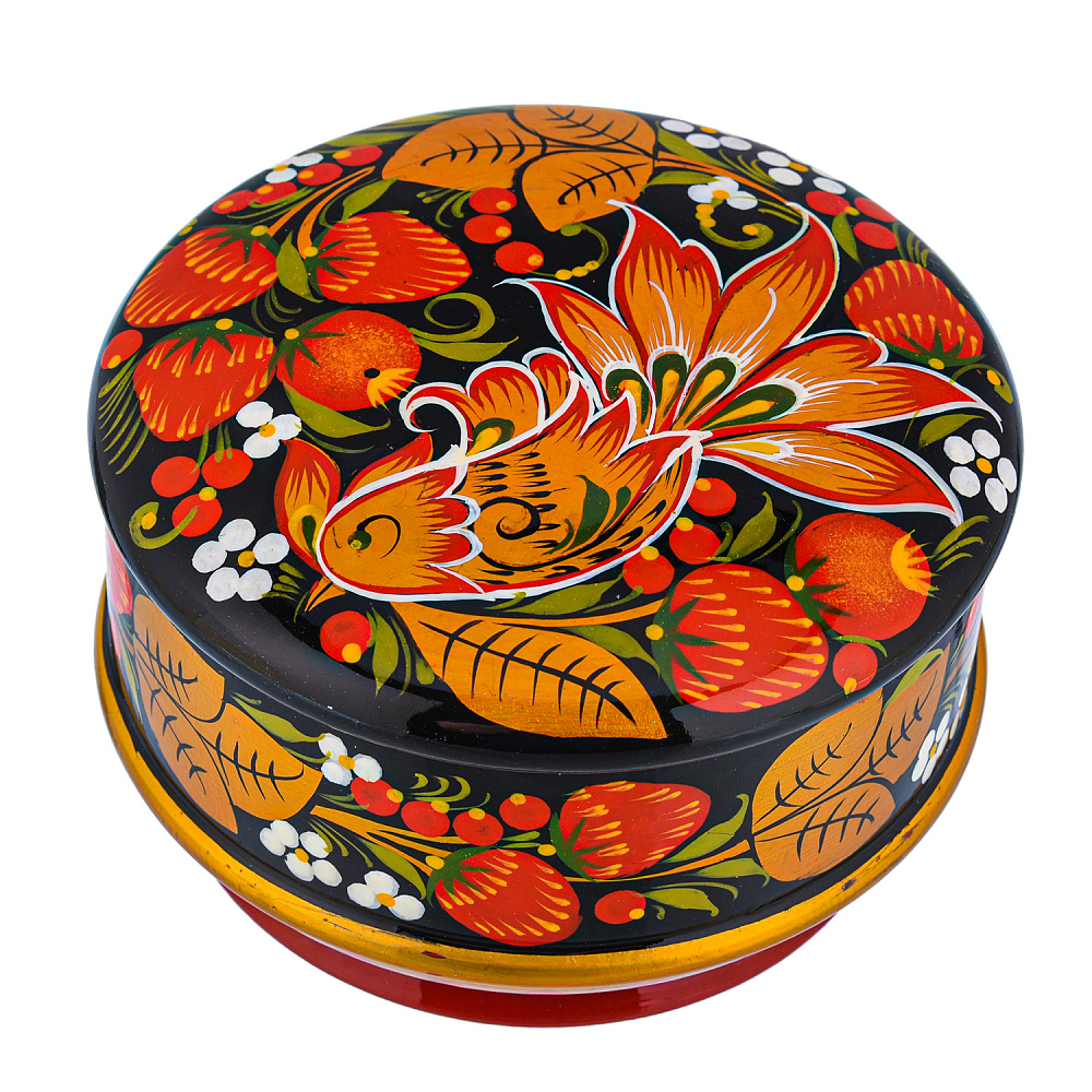 Шкатулка «Птица». Хохлома - интернет магазин Русь Велика я 