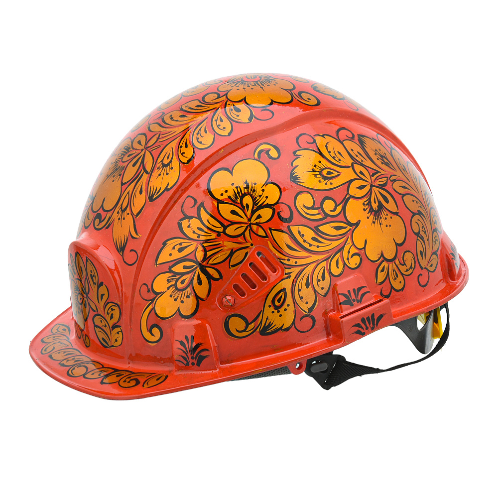 Каска строительная «Кудрина». Хохлома - интернет магазин Русь Велика я фото 1