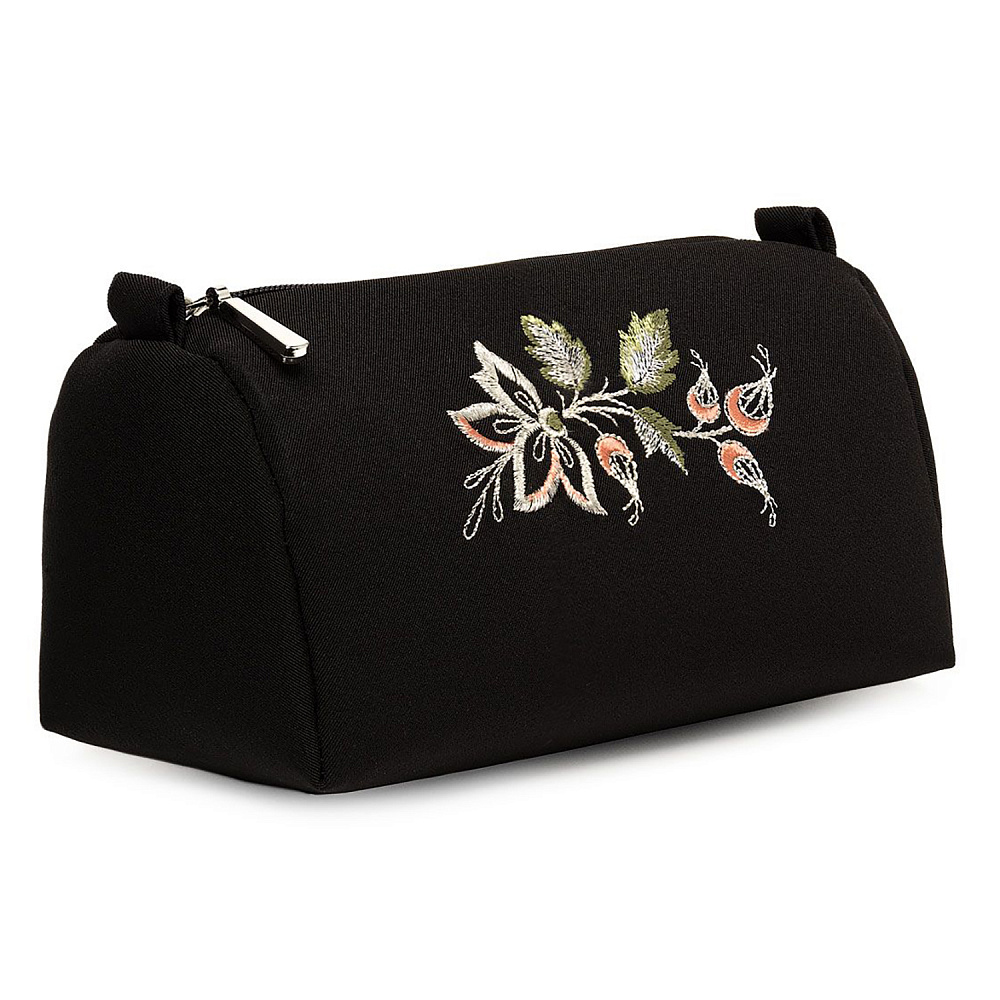 Косметичка «Шиповник». Черная с вышивкой - интернет магазин Русь Велика я 