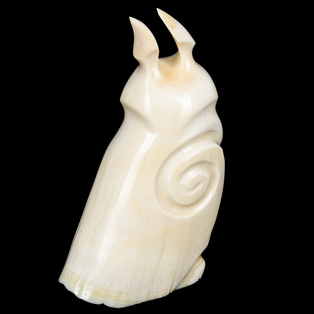 Скульптура из кости кита «Сова» - интернет магазин Русь Велика я фото 4