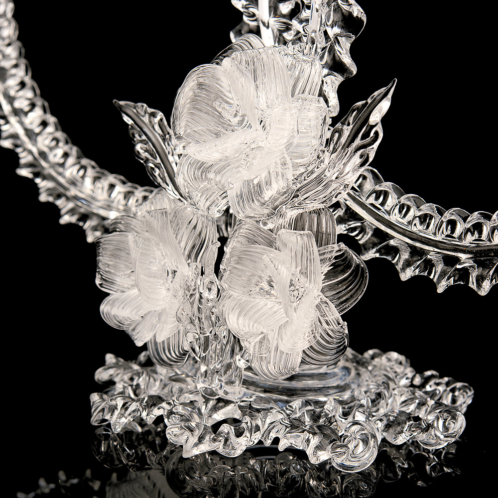 Скульптура свадебная из стекла «Свадебные кольца» - интернет магазин Русь Велика я фото 4