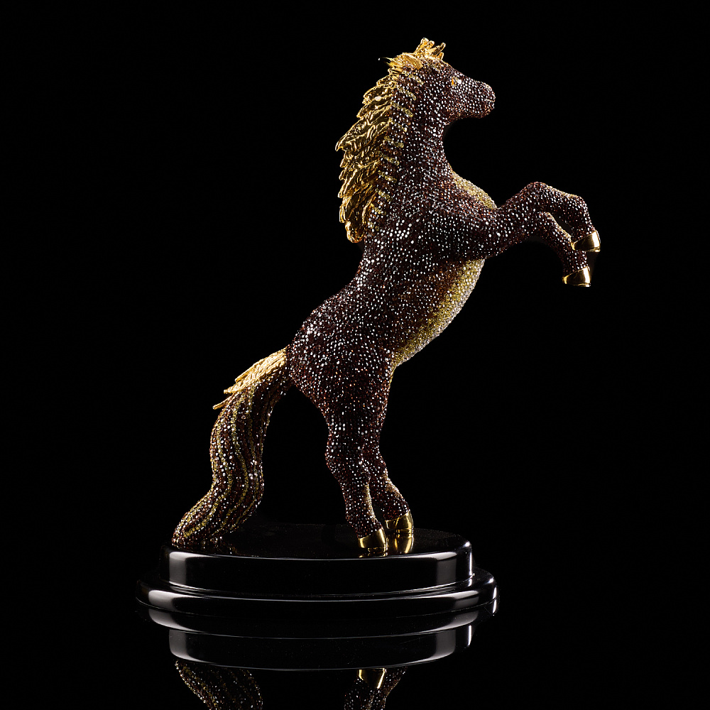 Символ 2026 года. Скульптура с хрустальными стразами «Лошадь» - интернет магазин Русь Велика я фото 6