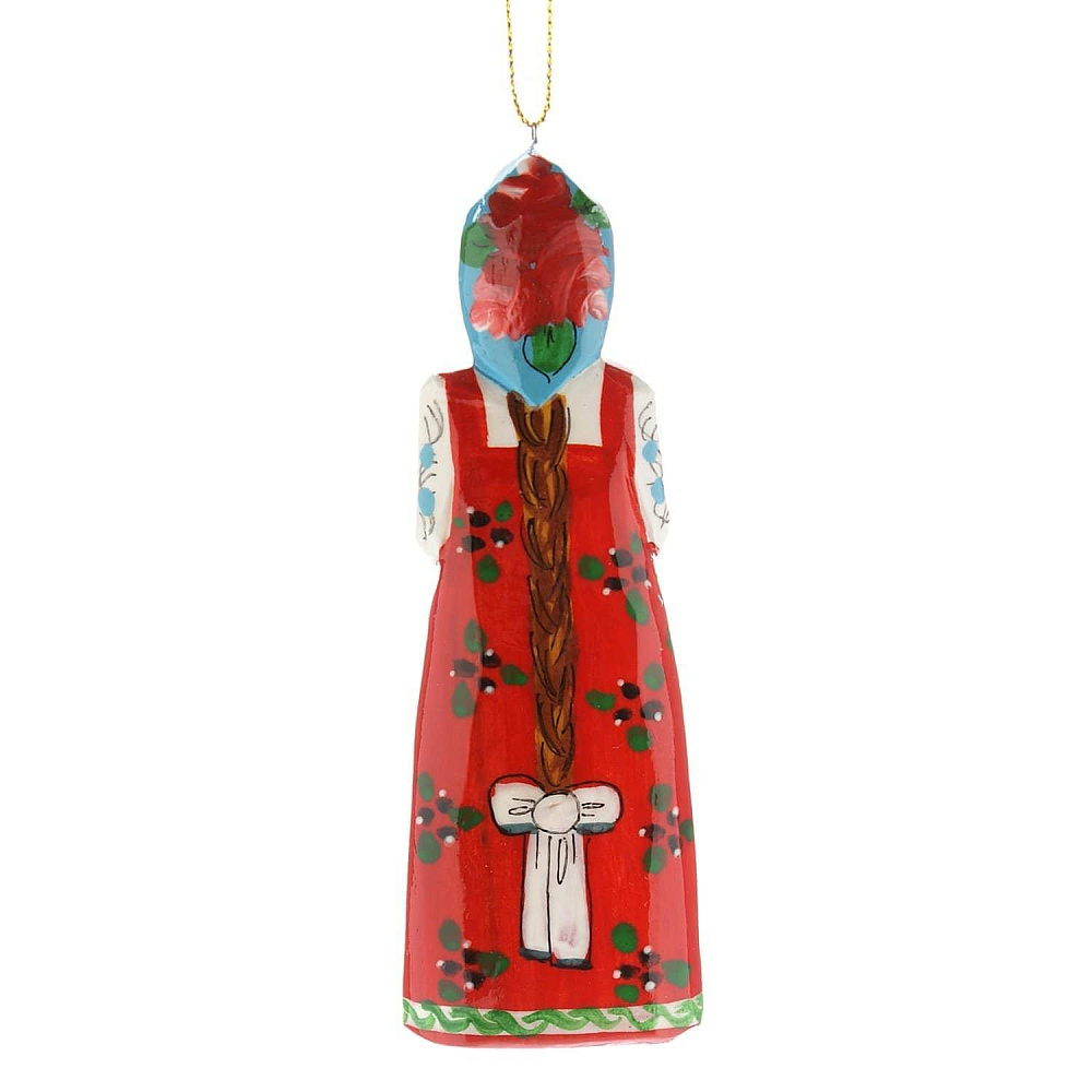 7883-12*4см Нат.дерево Сувенир КУКЛА нарядная резная - интернет магазин Русь Велика я фото 7