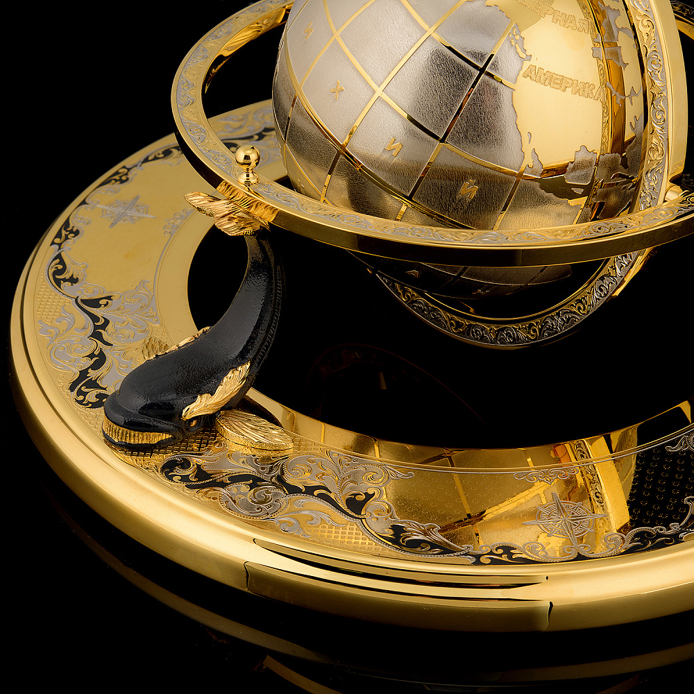 Глобус сувенирный «Три кита». Златоуст - интернет магазин Русь Велика я фото 3