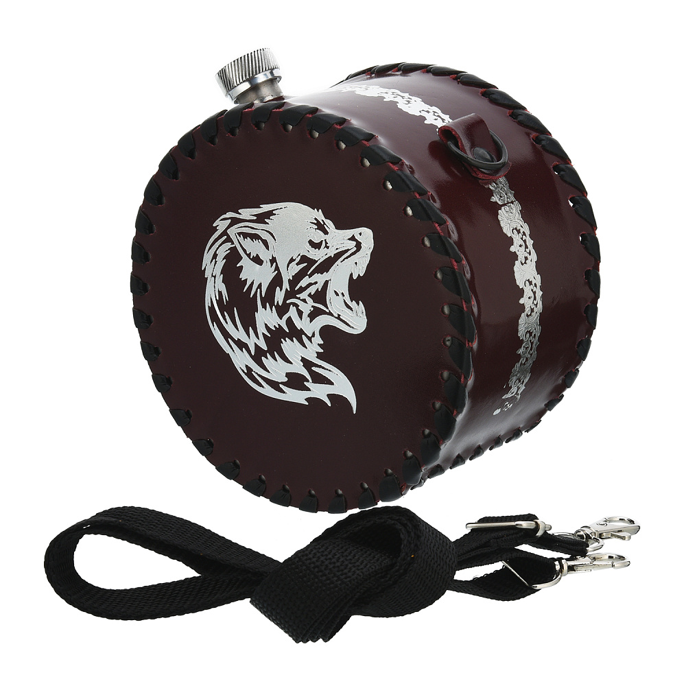 Фляга 1 л «Волк» - интернет магазин Русь Велика я 