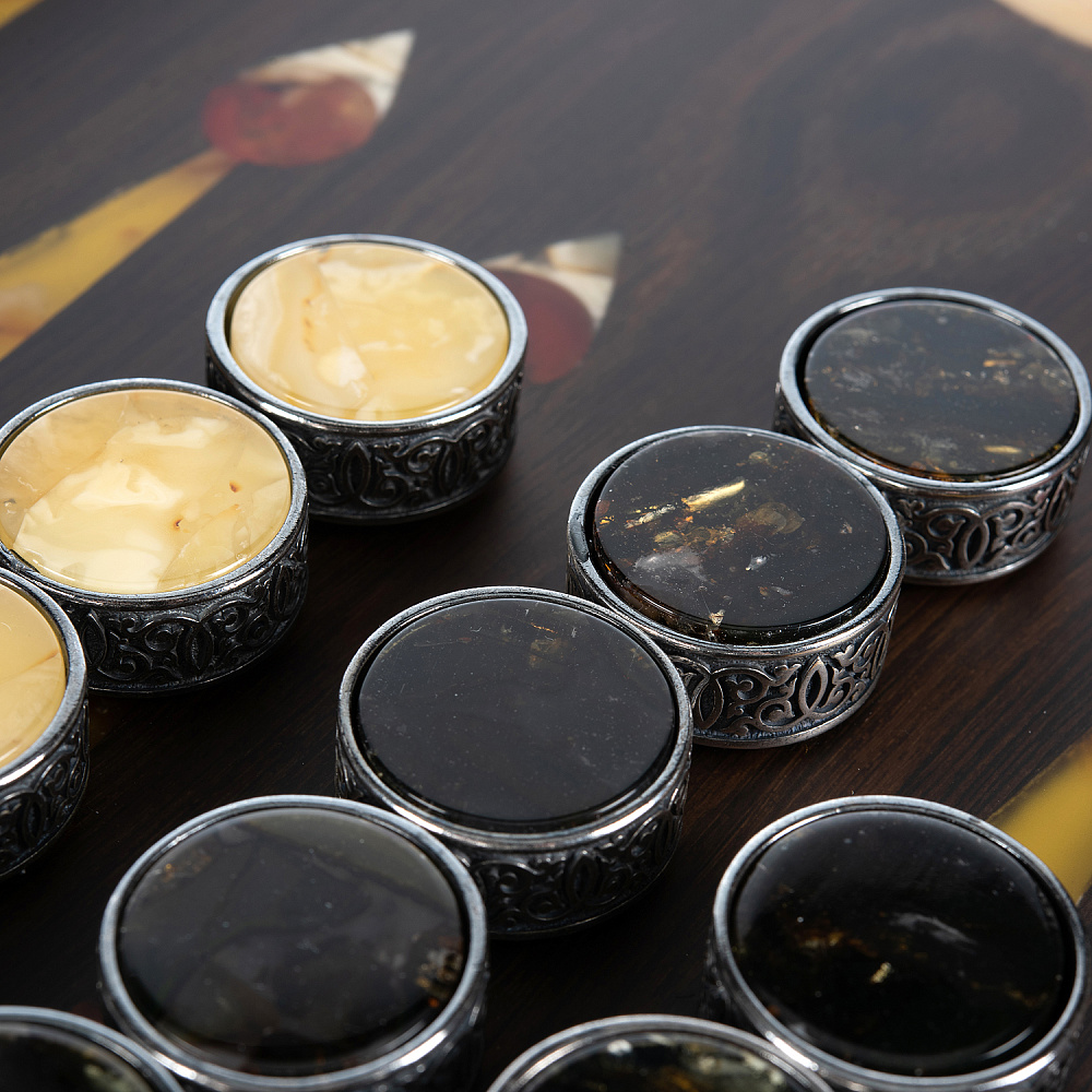 Нарды янтарные «Лев» 60х30 см - интернет магазин Русь Велика я фото 11