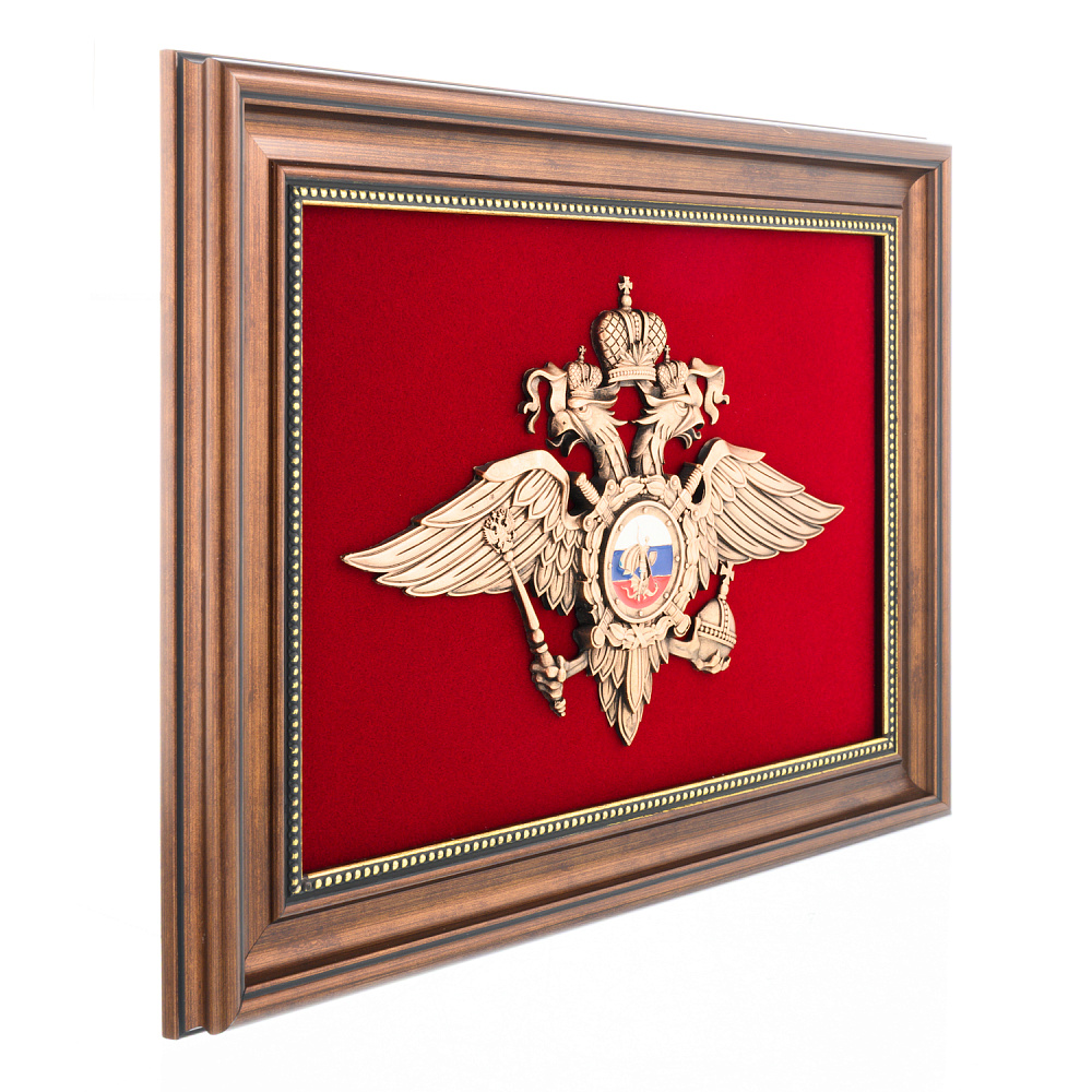 Панно-плакетка «Герб МВД». Гальванопластика 23х32 см - интернет магазин Русь Велика я фото 2