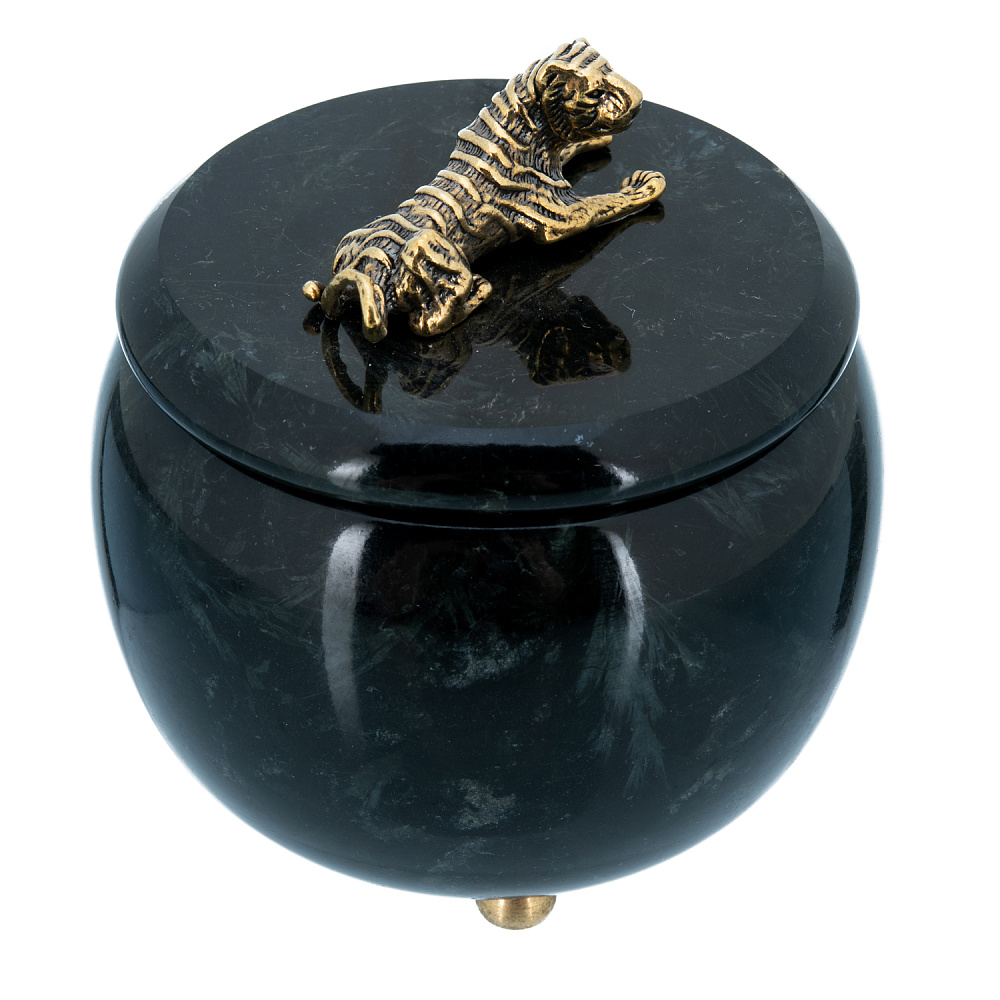 Шкатулка из камня «Тигр» - интернет магазин Русь Велика я фото 1