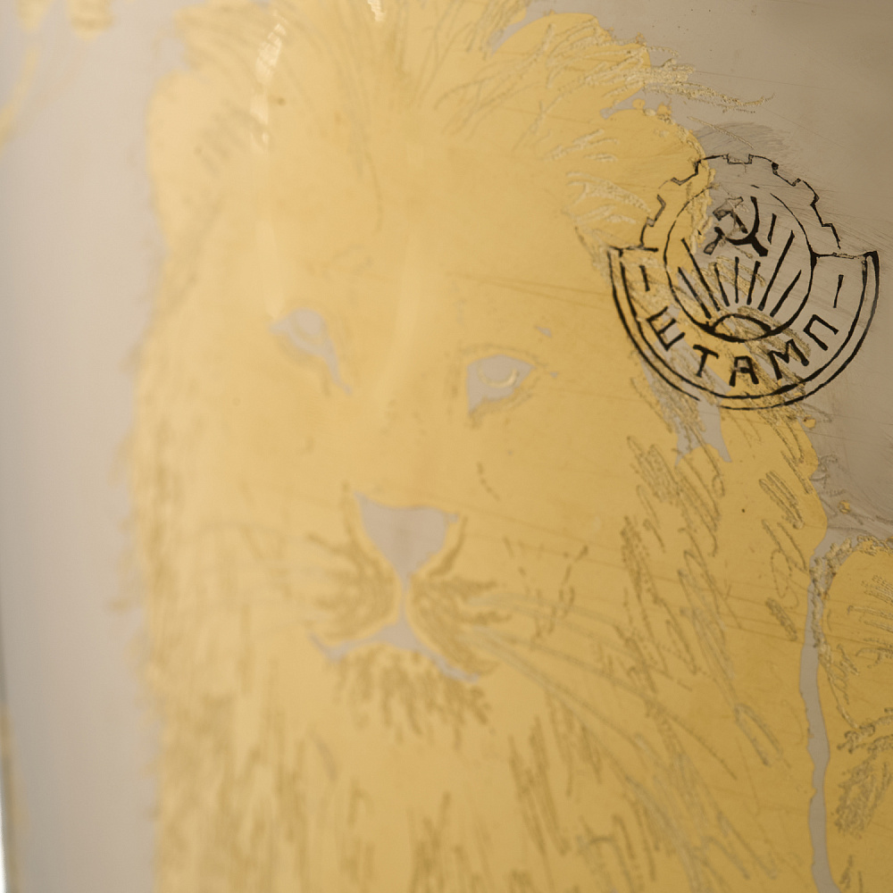 Самовар комбинированный 7 л с гравировкой «Львы» - интернет магазин Русь Велика я фото 6