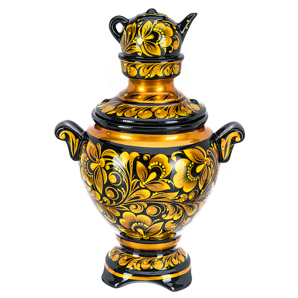 Сувенирный самовар-шкатулка «Кудрина». Хохлома - интернет магазин Русь Велика я фото 2