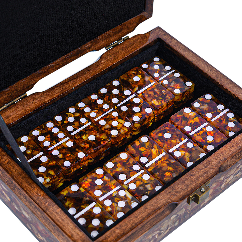 Домино янтарное «Герб ФСБ» - интернет магазин Русь Велика я фото 2